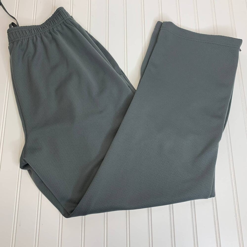 Champion Gray Sweatpants Sz Medium Track Pants Zip Ankle